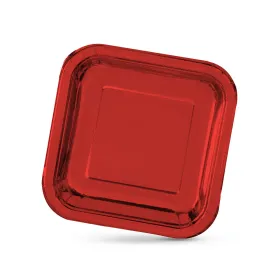 Lautassetti Algon Punainen 23 cm 10 Kappaletta (18 osaa)