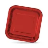 Plate set Algon Red 26 cm 3 Pieces (18 Units)