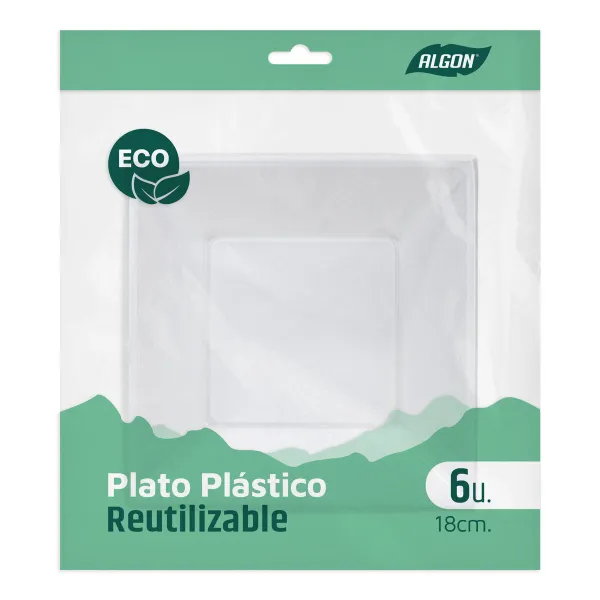 Plokštelių rinkinys Algon Plastmasinis 18 cm 6 Dalys (24 vnt.)