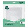 Plate set Algon Plastic 18 cm 6 Pieces (24 Units)