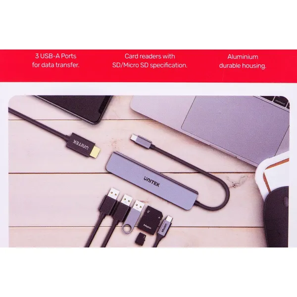 USB Centrmezgls Unitek H1118A 100 W