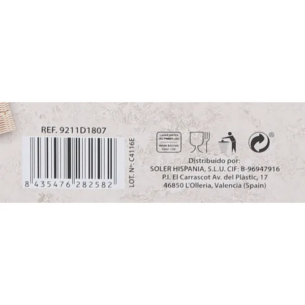 Tableware La Mediterránea Reims Circular 18 Pieces (2 Units)