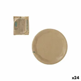 Lautassetti Algon Ruskea 22 cm 10 Kappaletta (24 osaa)