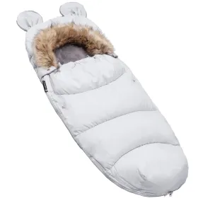 Vaunupussi Springos SB0047, turkiksella kelkkoihin ja koppaan, 96 cm, harmaa