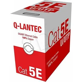 UTP kategoria 5e jäykkä verkkokaapeli Q-Lantec KIU5PVC305NC Harmaa 305 m