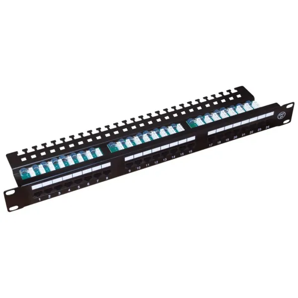 Komutacinė panelė, 24 prievadai, UTP, 5e kat. Alantec PK013