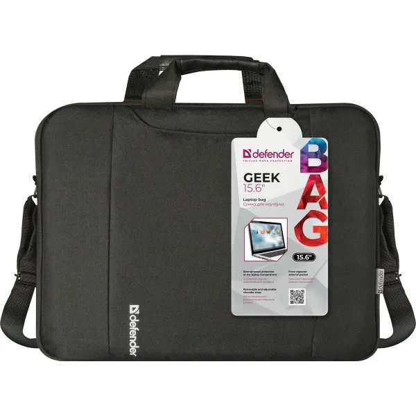 Sülearvuti Ümbris Defender Geek Must Mustvalge 15,6''