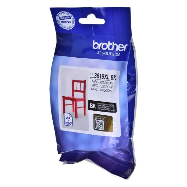 Originali rašalo kasetė Brother LC-3619XLBK Juoda