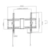 Seinaklamber GEMBIRD WM-80T-01 37" 80"