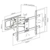 Seinaklamber GEMBIRD WM-80ST-02 37" 80"