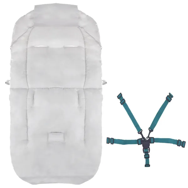 Guļammaiss Springos SB0036, 4-in-1, ratiņiem, ragaviņām un kulbai, ar somu, 90 cm, pelēkzils