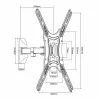 TV Statīvs MacLean MC-758 55" 13" 30 Kg