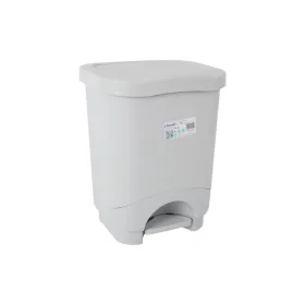 Waste bin with pedal Tontarelli Idea Grey 18 L (4 Units)