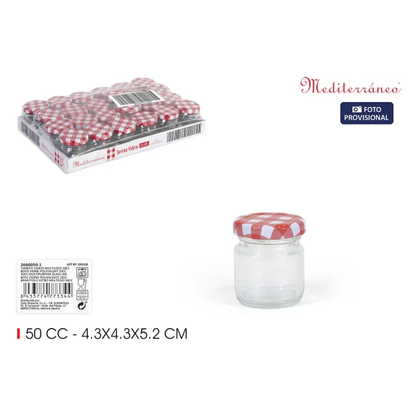 Stiklinis indas Mediterraneo 50 ml (48 vnt.)