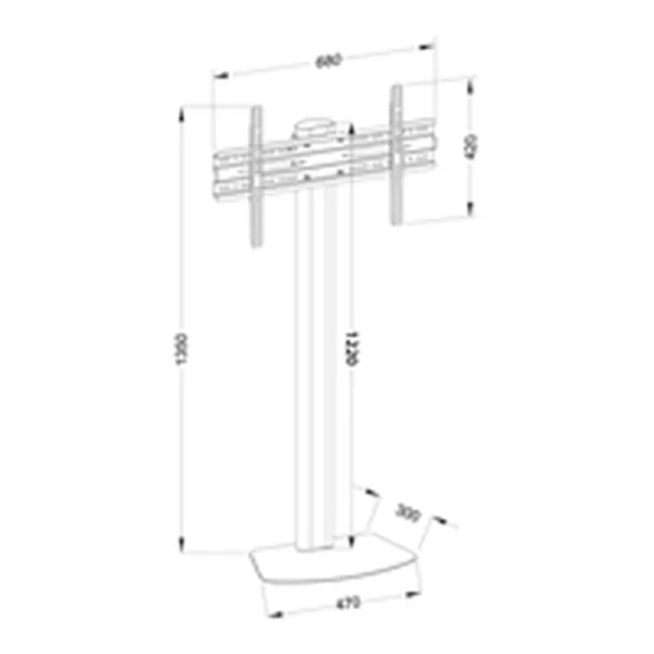 TV Statīvs Techly ICA-TR27 55" 40 kg
