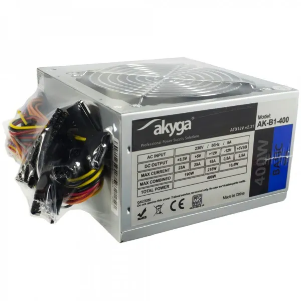 Strāvas padeve Akyga AK-B1-400 400 W ATX RoHS