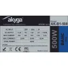Strāvas padeve Akyga AK-B1-500 500 W RoHS CE Kabeļošana ATX