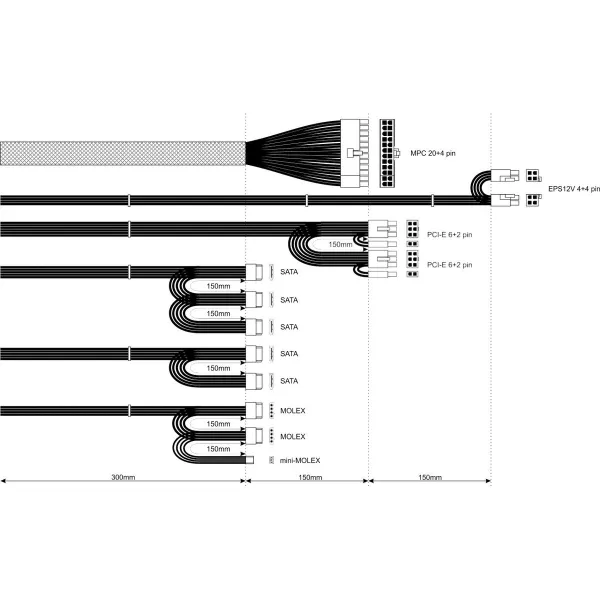 Toiteplokk Akyga AK-B1-700 700 W Juhtmega Külgventilatsioon ATX