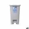 Pedal bin Grey Plastic 25 L (6 Units)