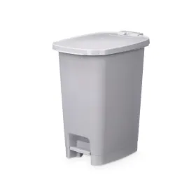 Pedal bin Grey Plastic 25 L (6 Units)