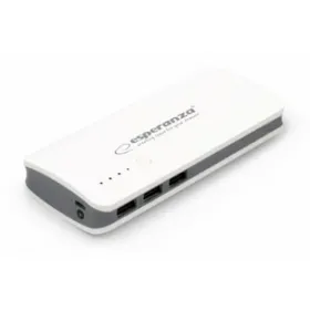 Power Bank Lādētājs Esperanza EMP106WE Balts Pelēks Balts/Pelēks 8000 mAh