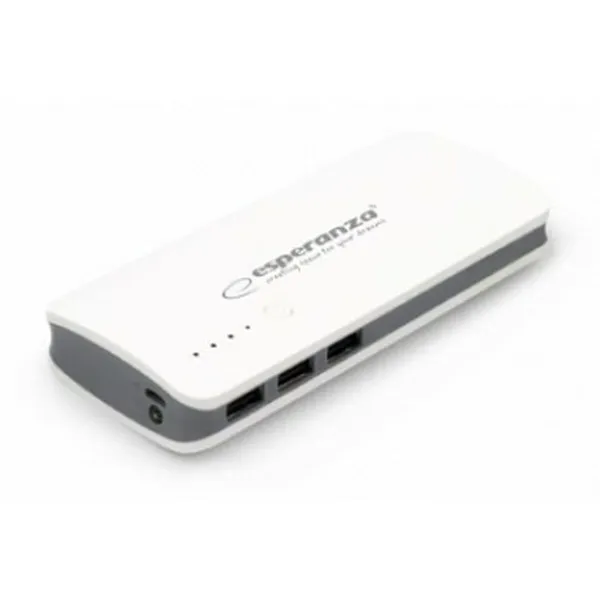 Įkroviklis (Power Bank) Esperanza EMP106WE Balta Pilka Balta/Pilka 8000 mAh