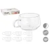 Чашка Vivalto Caurspīdīgs 280 ml (6 gb.)