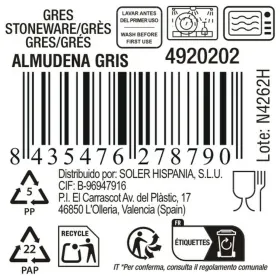 Flat Plate La Mediterránea Almudena Grey (24 Units)