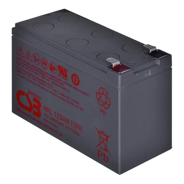 Baterija Nepertraukiamo Maitinimo šaltinio Sistema UPS HITACHI CSB HRL1234WF2 9 Ah 12 V