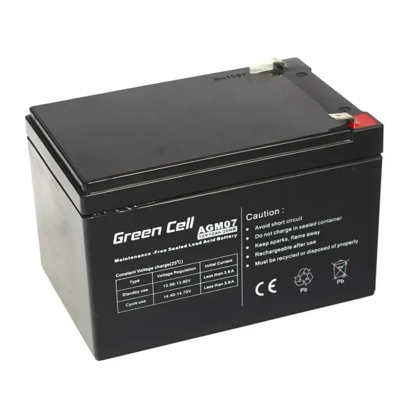 Baterija Nepertraukiamo Maitinimo šaltinio Sistema UPS Green Cell AGM07 12 Ah 12 V
