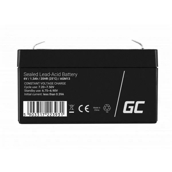 Baterija Nepertraukiamo Maitinimo šaltinio Sistema UPS Green Cell AGM13 1,3 Ah 6 V