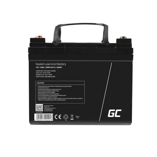 Baterija Nepertraukiamo Maitinimo šaltinio Sistema UPS Green Cell AGM21 33 Ah 12 V
