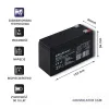 Baterija Nepertraukiamo Maitinimo šaltinio Sistema UPS Qoltec 53031 9 Ah 12 V