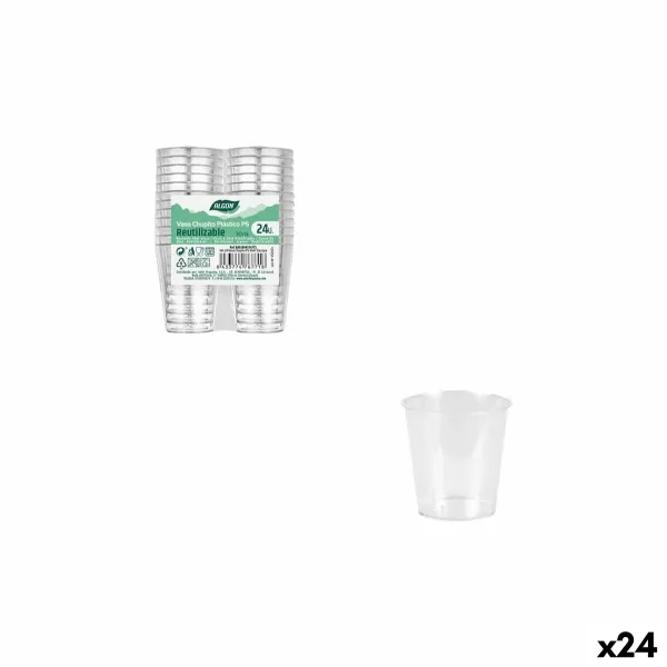 Stiklainis Algon Ø 4 cm 30 ml 24 Dalys (24 vnt.)