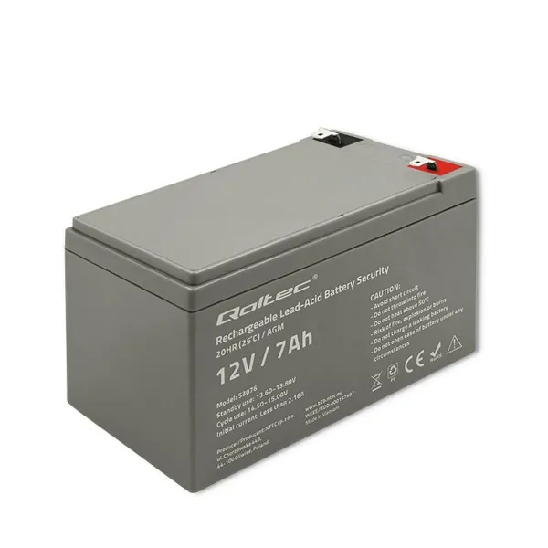 Baterija Nepertraukiamo Maitinimo šaltinio Sistema UPS Qoltec 53076 7 Ah 12 V