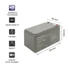 Baterija Nepertraukiamo Maitinimo šaltinio Sistema UPS Qoltec 53076 7 Ah 12 V