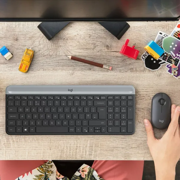 Klaviatuur ja Hiir Logitech MK470 Hall Grafiithall Qwerty US