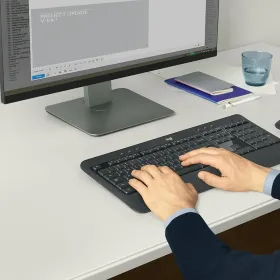 Klaviatuur ja Hiir Logitech 920-008685 Must Qwerty US