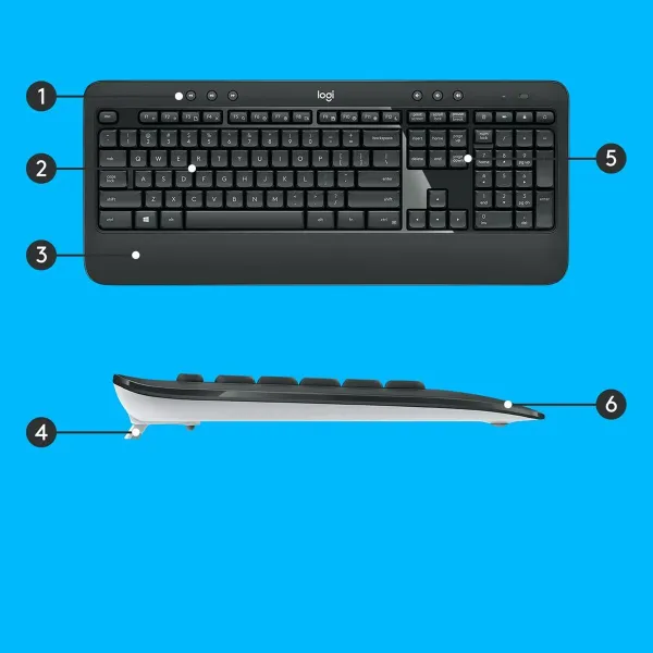 Klaviatuur ja Hiir Logitech 920-008685 Must Qwerty US