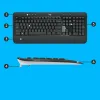 Klaviatuur ja Hiir Logitech 920-008685 Must Qwerty US