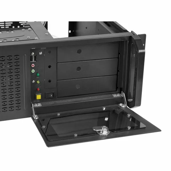 ATX Kārba Lanberg SC01-4504-08B Melns 4U Plaukts