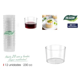 Lasisetti Algon Muovinen 12 Kappaletta (12 osaa)