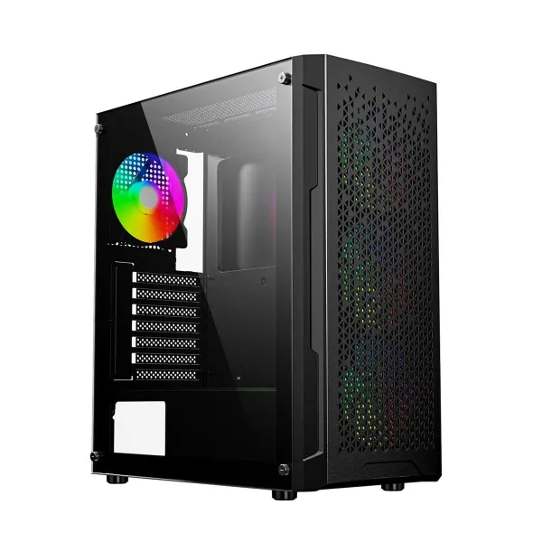 Блок полубашня ATX Galileo GEMBIRD CCC-FC-400X Чёрный Разноцветный
