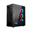 Блок полубашня ATX Galileo GEMBIRD CCC-FC-400X Чёрный Разноцветный