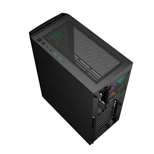 Блок полубашня ATX Galileo GEMBIRD CCC-FC-400X Чёрный Разноцветный
