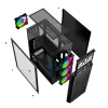 Блок полубашня ATX Galileo GEMBIRD CCC-FC-400X Чёрный Разноцветный