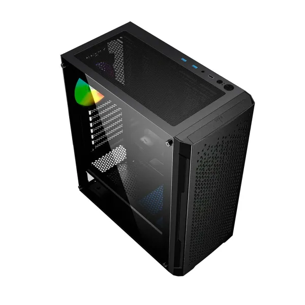 Блок полубашня ATX Galileo GEMBIRD CCC-FC-400X Чёрный Разноцветный