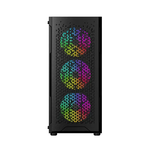 Блок полубашня ATX Galileo GEMBIRD CCC-FC-400X Чёрный Разноцветный