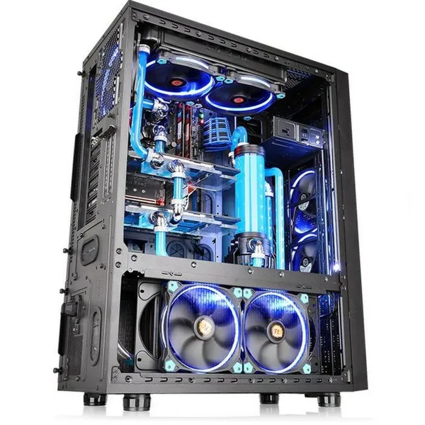 ATX pusiau bokšto tipo korpusas THERMALTAKE CA-1F8-00M1WN-02 Mėlyna Juoda