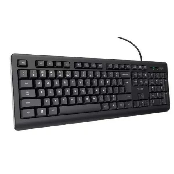 Klaviatūra Trust 24639 Melns Angļu EEUU QWERTY